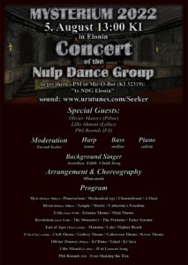 Mysterium 2022 concert flyer
